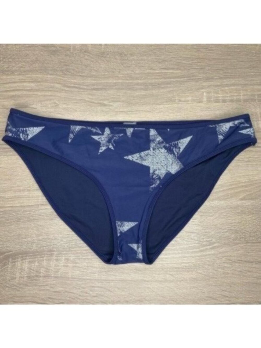 Aerie Navy Silver Star Print Bikini Bottom Size XL NWT